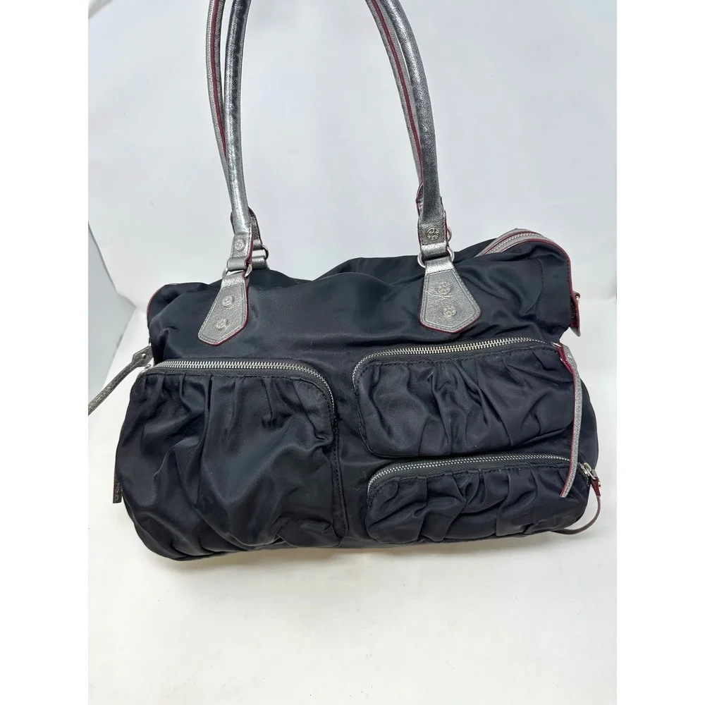 MZ Wallace Kate Shoulder Bag in Bedford Nylon Black